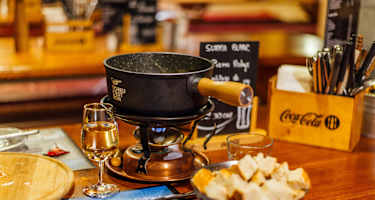 Fondue auf der Cabane des Violettes