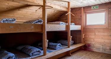 Bettenlager in der Medelserhütte