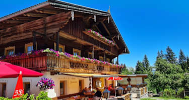 Die Jausenstation Zauberwinkel liegt direkt an der Mountainbikeroute Zauberwinkelweg