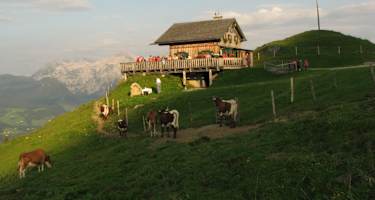 Die Mahdalm ist ein beliebtes Ausflugsziel oberhalb von Annaberg-Lungötz.