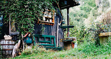 Der Gastgarten der Moaralm