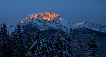 Erste winterliche Sonnenstrahlen