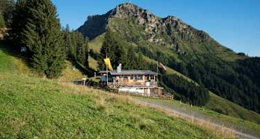 Die Stanglalm am Fuße des Kitzbüehler Horns