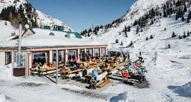 Das Valeriehaus im Winter.