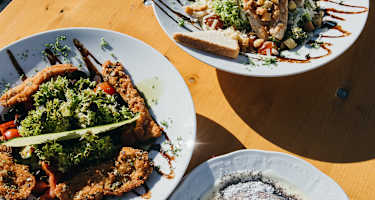 Köstliches Speisenangebot am Valeriehaus.