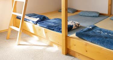 Eines der Zimmer auf dem Wankhaus