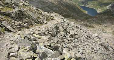 Abstieg vom Giübin zum Lago della Sella