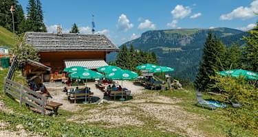 Schlernbödelehütte oberhalb von Bad Ratzes/Seis