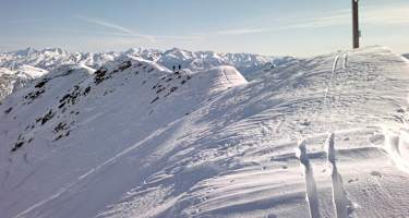 Die letzten Meter zum Gipfel des Glaitner Hochjochs