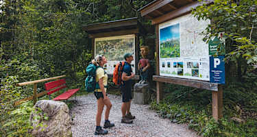 Kaiserkrone, Etappe 1, Ausgangspunkt mit Übersichtstafel