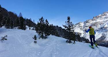 Im Aufstieg zur Chünetta