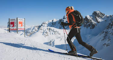Pistenskitour aufs Hoadl in der Axamer Lizum