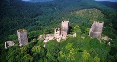 Die drei Burgen über Wettolsheim