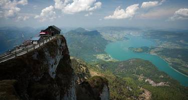 Schafbergspitze mit Blick auf Mondsee