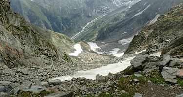 Abstieg aus der Lapenscharte