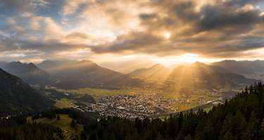 Sonnenuntergang über Oberstdorf