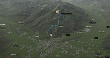 Übersicht Wanderung zur Angerer Alm