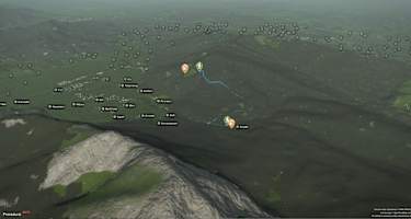 Übersicht Wanderung zur Bäckeralm