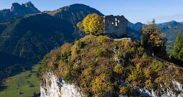 Die Burgruine Falkenstein, Deutschlands höchstgelegene Burgruine