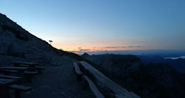 Morgenstimmung bei der Gomiščkovo zavetišče na krnu