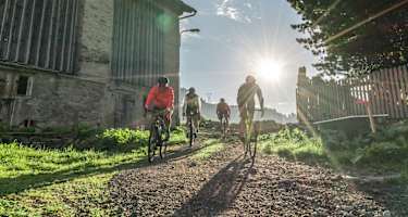 Auf der vierten Etappe der Gravel-Bike-Tour Hinterrhein