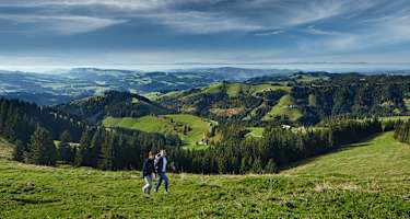 Aufstieg auf den Wachthubel – dem höchsten Punkt des ganzen Höhenweges