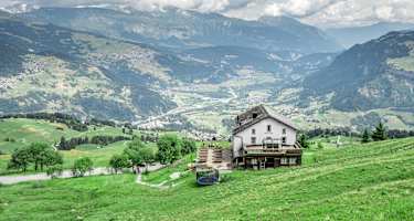 Ausblick in der Val Lumnezia
