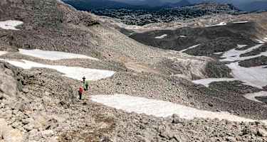 Abstieg vom Dachsteingletscher zum Guttenberghaus