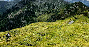 Unterwegs auf Etappe 3 der Südroute „Vom Gletscher zum Wein“