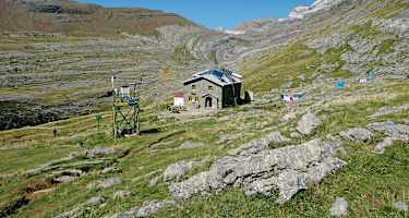 Refugio Góriz – Ausgangspunkt für die Besteigung des Monte Perdido.