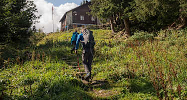 Der Aufstieg zur Hundsteinhütte