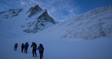 Anstieg zum Laveciau Gletscher