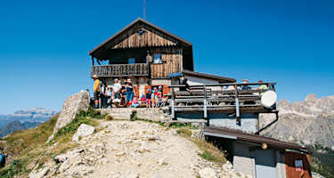 Das Rifugio Nuvolau.