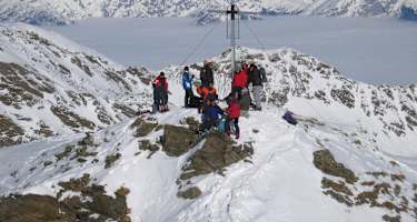 Am Gipfel des Roten Kogels