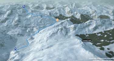 3-D-Ansicht der Skitour Großer Pleißlingkeil