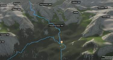 3-D-Ansicht der Wanderung auf das Große Teufelshorn