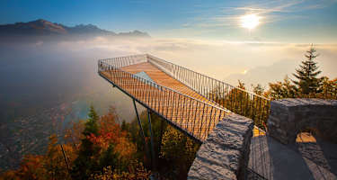 Aussichtsplattform Zwei-Seen-Steg am Harder Kulm