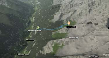 Übersicht Wanderung zur Hollenzalm