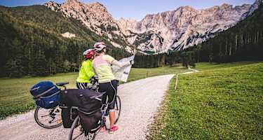 Radtour in den Talschluss der Ravenska Kočna