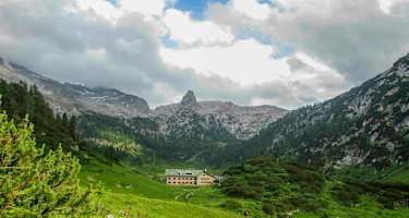 Das Kärlinger Haus am Funtensee.