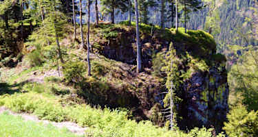 Felsnase an der Klösterle-Schleife