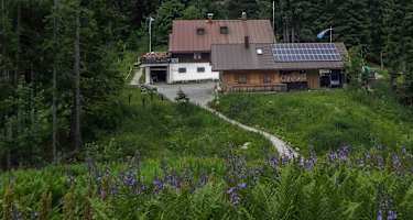 Die Lenggrieser Hütte.