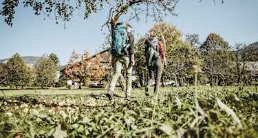 Die letzten Schritte zum Gasthof Mooswirt in Landl