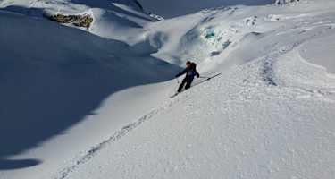 Abfahrtsspass pur beim Mattmark Freeride