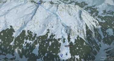 Übersicht Skitour Nestspitze