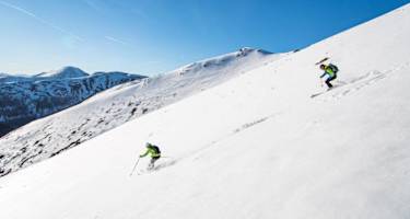 Abfahrt in Richtung Hundsfeldhütte