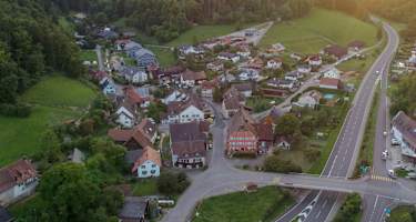 Bargen aus der Vogelperspektive