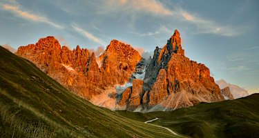 Die Palagruppe oberhalb von San Martino di Castrozza