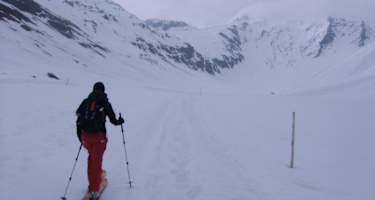 Flach von Juf ins hintere Avers-Tal hinein