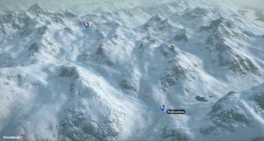 3-D-Ansicht der Skitour Plangghorn